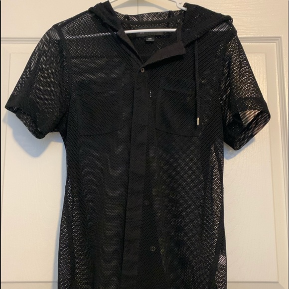 INC International Concepts Other - Mesh T-shirt with hoodie INC